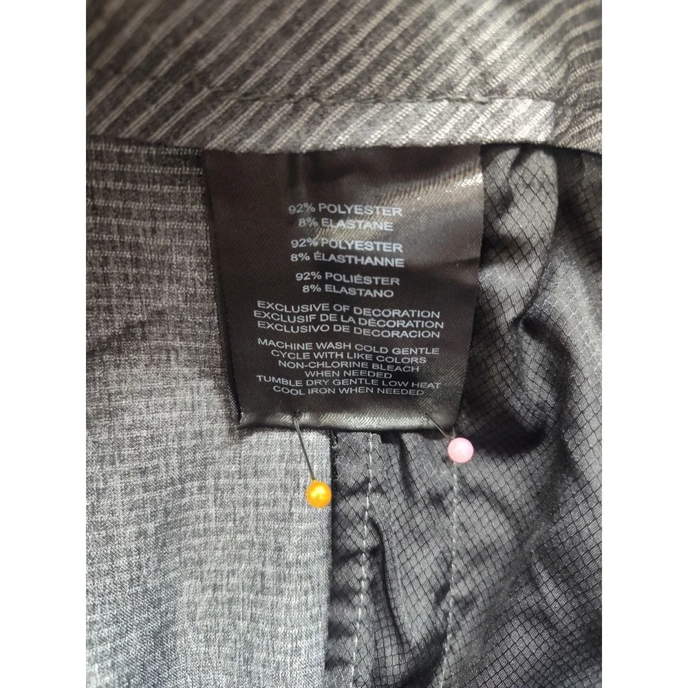 Hang Ten Mens Hybrid Shorts Grey Striped Stretch Board Shorts Size 34